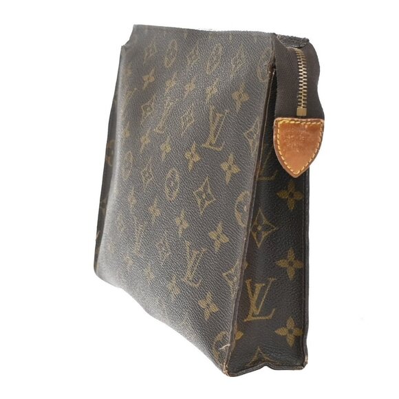 LOUIS VUITTON Poche Toilette 26 Clutch Hand Bag Monogram Leather - Picture 2 of 13